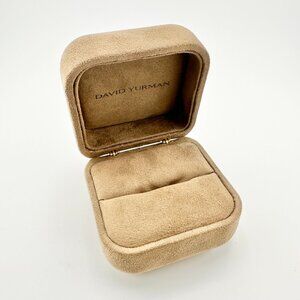 David Yurman Empty Tan Suede Ring Box
